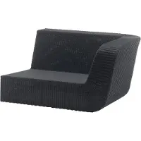 Cane-Line Savannah 2-Pers. sohva vasen moduuli Black