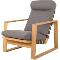 Cane-Line Endless Soft Highback nojatuoli airtouch harmaa, tiikki
