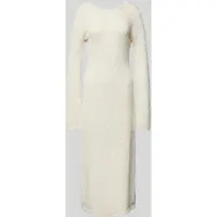 Gina Tricot Knitted Bouclé Dress - White - XL