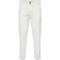 Selected Slm172-Slimtape Brody Linen Bld Pnt Noos - White - L
