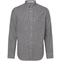 Gant for man. 3000140 Poplin shirt Regular Fit Banker Stripe black (M), Casual, Cotton, Long sleeve