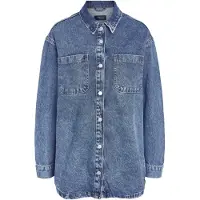 Noisy May Välikausitakki 'NMAlva' sininen denim