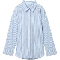 Tom Tailor Striped Poplin Shirt - Blue - XL