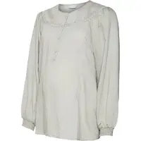 Mamalicious Mlziara Lia L/S Wo Top 2F - Grey - M