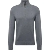 Gant for man. 8030170 Half-zip cotton sweatshirt Casual dark grey (XL)