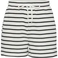 Pieces Pcchilli Summer Shorts Stripe Ub Noos Bc - White - S