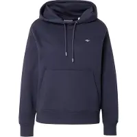 Gant for woman. 4201413 Shield hoodie navy (L), Casual, Cotton
