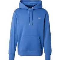Gant for man. 2007058 Shield hoodie blue (L), Casual, Cotton