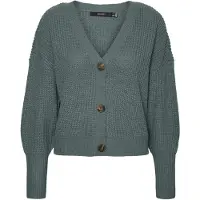 Vero Moda Vmlea Ls V-Neck Cuff Cardigan Noos - Green - XL