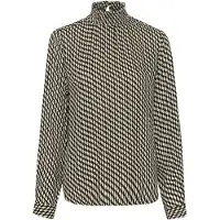 Kaffe Kaamber Smock Blouse Printed - Black - 42