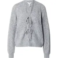 Object Objflora Re L/S Knit Cardigan Noos - Grey - L