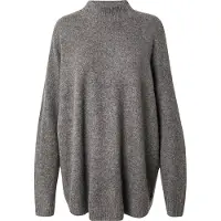 Vero Moda Vmplaza Ls Highnck Long Pullover Ga Noos - Grey - L
