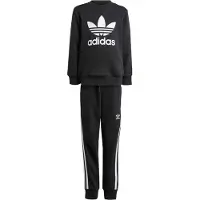 Adidas Originals Collegesetti - Trefoil - Musta M. Valkoinen - - 116 - Collegesetit