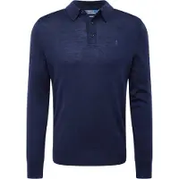Ralph Lauren Washable Wool Polo-Collar Sweater - Navy - S