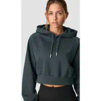 ICANIWILL Everyday Cropped Hoodie Dark Green