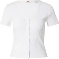 Levi's Muse Ss Tee White + Rib - White - L