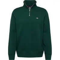 Gant for man. 2008005 Shield Half Zip Sweatshirt green (3XL), Casual, Cotton