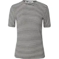 Soft Rebels Srfenja Stripe Ss Top - Black - XL