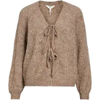 Object Objflora Re L/S Knit Cardigan Noos - Brown - S