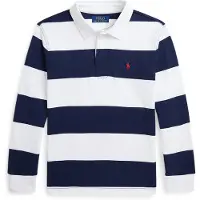 Ralph Lauren The Iconic Rugby Shirt - White - 138-149
