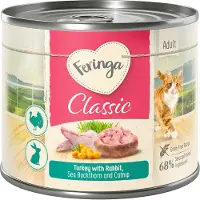 Feringa 12x200g Classic Meat Menu kani, kalkkuna, tyrni & kissanminttu Kissanruoka