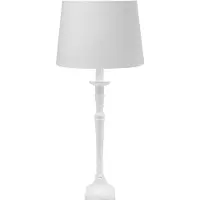 PR Home Pöytävalaisin Salong Sofia Lin, Valkoinen/opaali, Olohuone/ruokailutila, Tekstiili/kangas/silkki