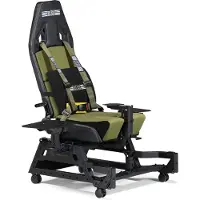 Next Level Racing Flight Seat Pro Boeing Military Edition -lentoistuin, musta/oliivinvihreä