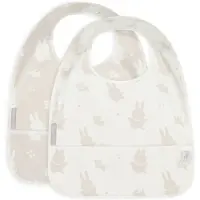 Jollein Miffy&Snuffy Ruokalappu 2-pack, Nougat