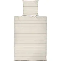 Mette Ditmer Align Vuodevaatteet 140x220 + 60x63 Cm Hiekanväriset / Pine Green - Vuodevaatesarjat Luomupuuvilla Sand - ALIDUVSXA67