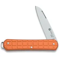 FOX Vulpis FX-VPGP130-OR Polished N690Co, Grenade Pattern Orange Aluminium, pocket knife