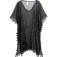 Seafolly Beach Edit Amnesia Kaftan - Black - ONE SIZE