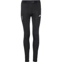 Adidas Urheiluhousut 'TECHFIT' musta / valkoinen