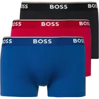 BOSS for man. 50475274 Pack 3 BoxersTrunk Blue, Red, Black (S), Homewear, Cotton