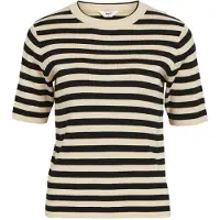 Object Objester S/S New Knit Pullover Noos - Beige - XS