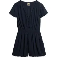 Superdry for woman. W8011667A Short sleeve navy beach jumpsuit (M), Casual, Viscose