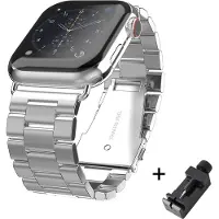 Mercury Metal Apple Watch 42/44/45 mm strap silver/silver