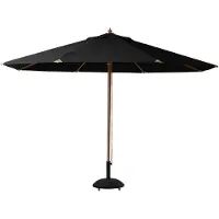 Cinas Lizzano 400 cm Aurinkovarjo Puinen kehys musta
