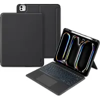 Tech-Protect iPad Pro 13 2024/2025 SmartCase Mag Pen Bluetooth-näppäimistökotelo - Musta