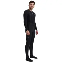 Rogelli Signature miesten bib-shortsit olkaimilla musta