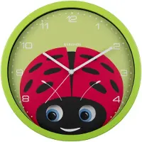Karlsson Wall Clock Peekaboo Ladybug Green - Green - Ø:30.8CM