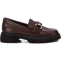 Carmela for woman. 16187202-MARRON Leather moccasins 161872 brown (41), Flat, None, Casual