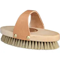 Borstiq Farm Borstiq Horsehair grooming brush with leather strap (M)
