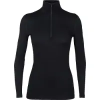 Icebreaker Women Merino 200 Oasis Ls Half Zip - Black - XL