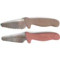 Filibabba Knivsæt Til Børn - 2-Pak - Warm Grey + Rose - Multi/patterned - ONE SIZE