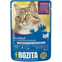Bozita 12x 85g Chunks in Jelly Sterilised kalkkuna kissan märkäruoka