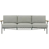 Muuto Settle 3-istuttava sohva Ribbed Weave 2 Dark green