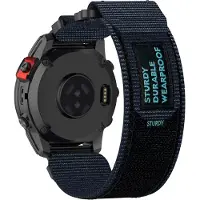 INF Garminin 26 mm pikakiinnitys Nylon Magic Sticker Rannekello Sininen