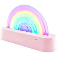 Lalarma Lamppu - Tanssiminen Rainbow - 18x11x4 cm - Vaaleanpunai - - OneSize - Lamput