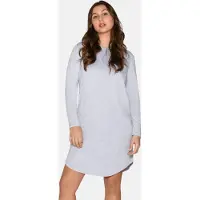 Urban Quest Women Bamboo Longsleeved Night Dress - Grey - XS