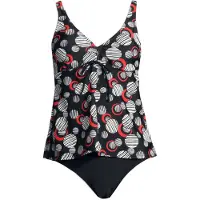LASCANA Tankini punainen / musta / valkoinen